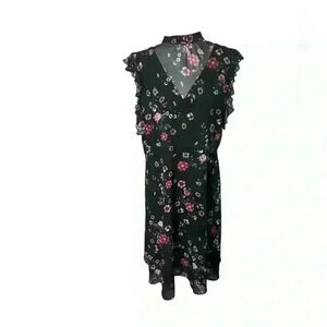 Suite Alice Floral Ruffle Sleeve Midi Dress – Size XL